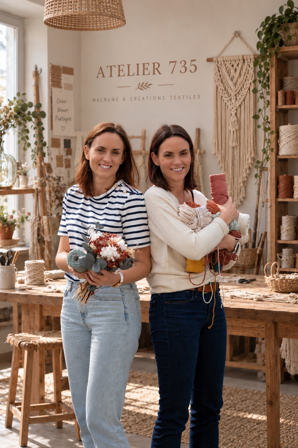 Amélie et Julie, fondatrices d'Atelier 735